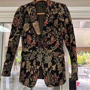 rag & bone Black Floral Women's Blazer